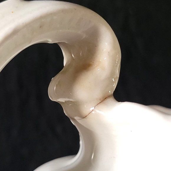 Antique Warwick China Creamer /Small Pitcher, Country Cottage, Farmhouse *Repair - Picture 9 of 10